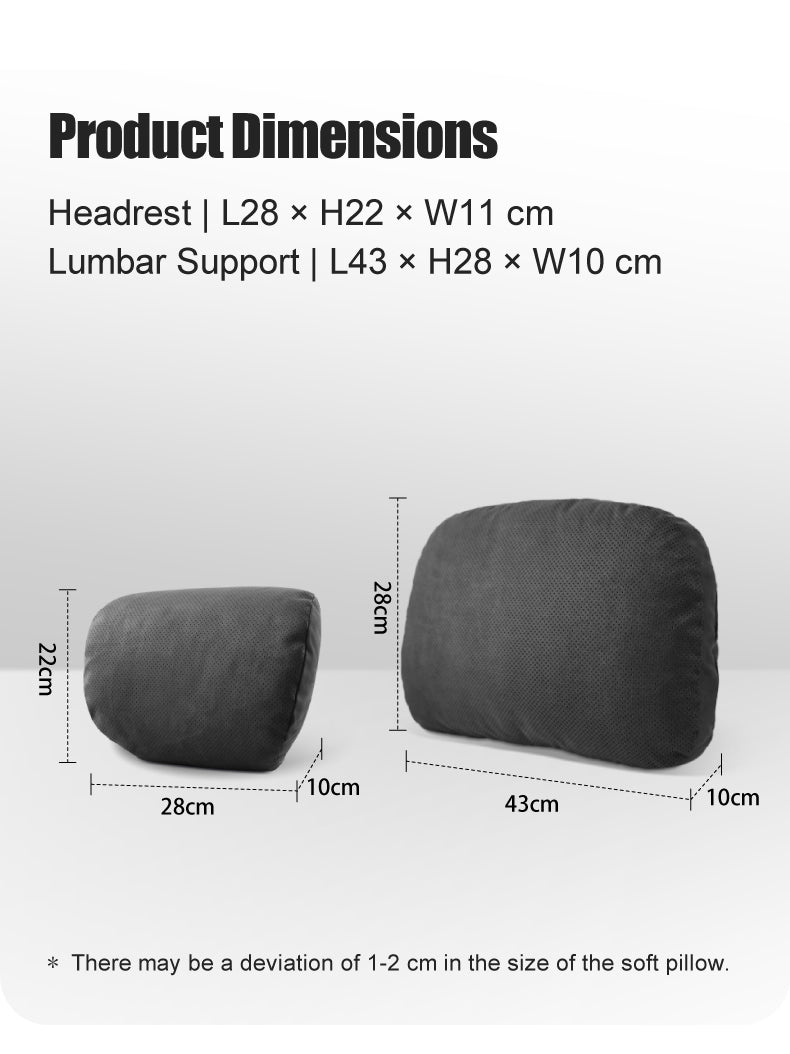 Car Lumbar Support Pillow and Neck Pillow kit