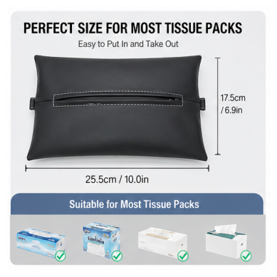 Multi-Functional Car Tissue Holder, Lighter more water-resistant